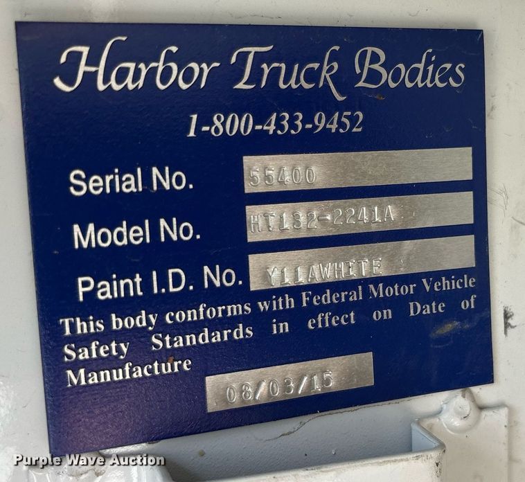 image for item DM1923 2015 Ford F550 Super Duty XL utility / service truck