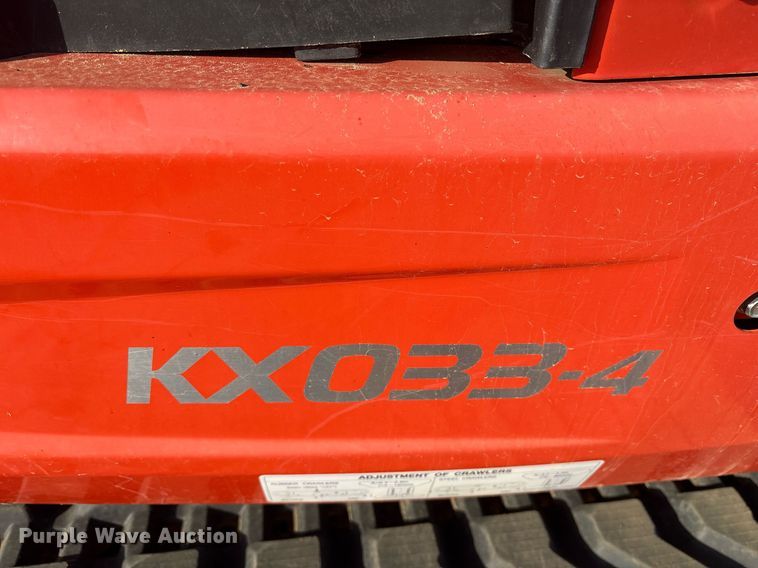 image for item DM1950 2021 Kubota KX033-4 mini excavator