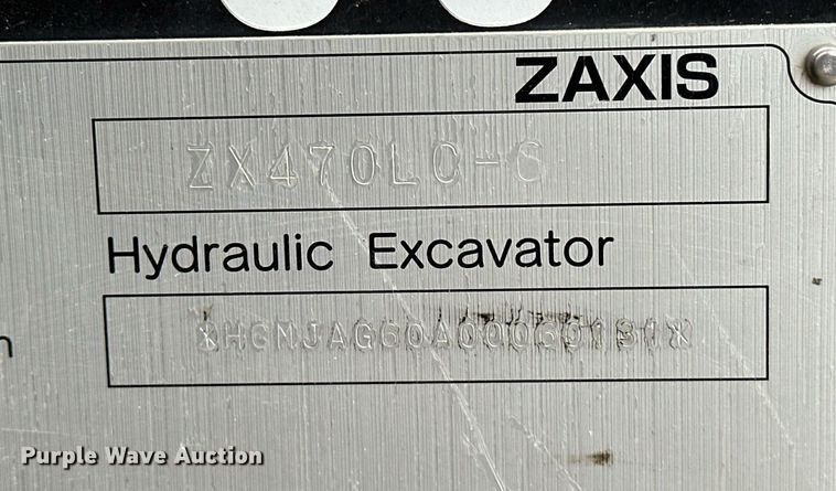 image for item DR3757 2017 Hitachi Zaxis 470LC-6 excavator