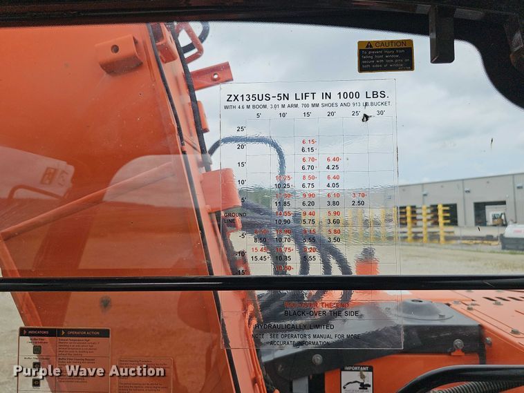 image for item DR3760 2014 Hitachi Zaxis 135 US-5N excavator