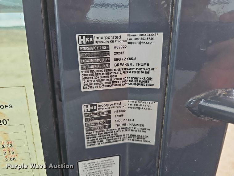 image for item DR3763 2014 John Deere 85G mini excavator