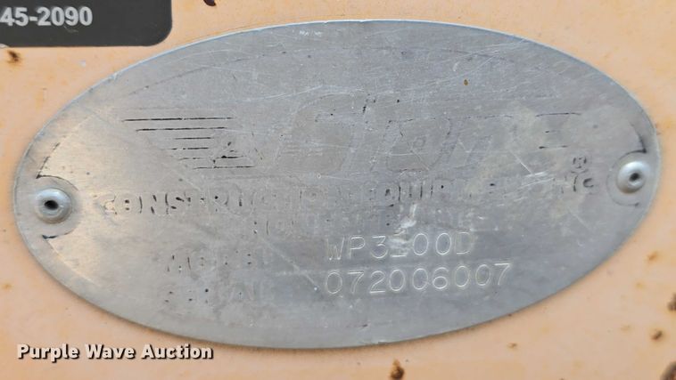 image for item DR3859 Stone Wolf Pac 3100D double drum vibratory roller