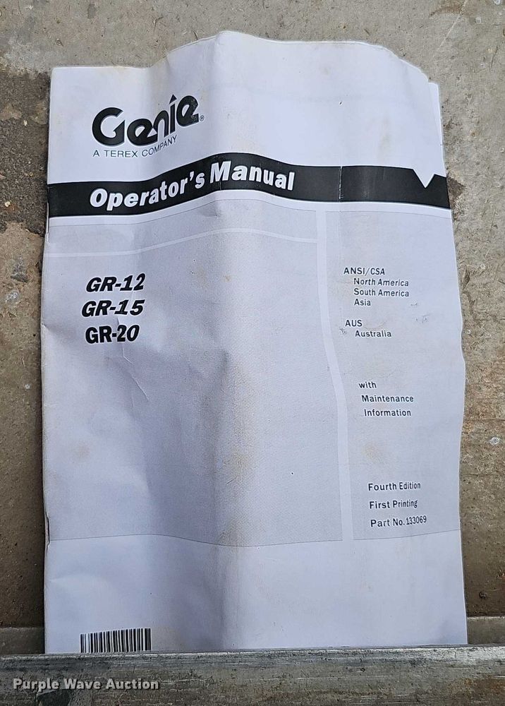 image for item DR3915 2009 Genie Runabout GR-20 vertical lift