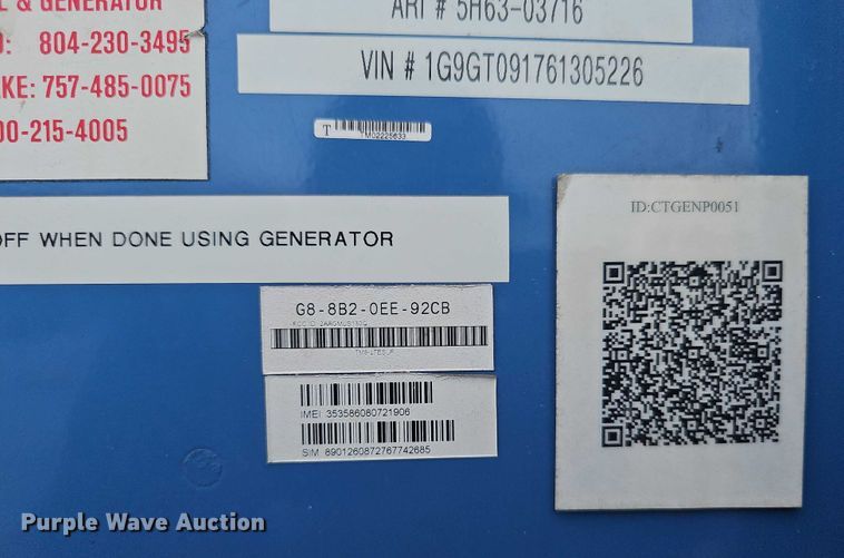 image for item DR3934 2005 SDMO 116UCM generator