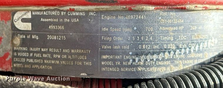 image for item DS3774 2009 Freightliner Business Class M2 swab truck