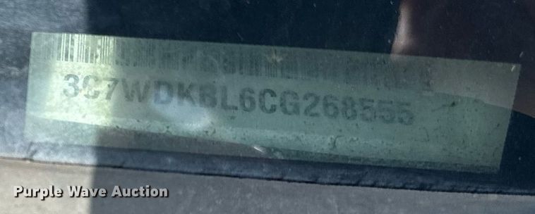 image for item DS3777 2012 Dodge Ram 4500 bucket truck