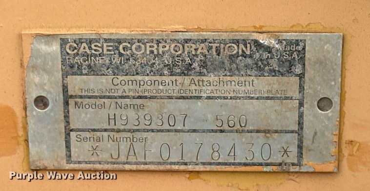 image for item DS3780 1996 Case 560 trencher