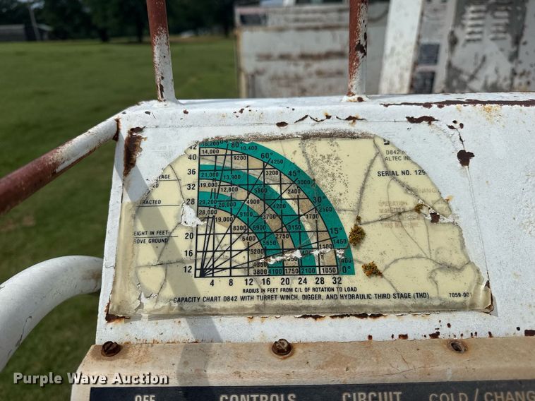 image for item DS3787 1995 Ford F800 digger derrick truck