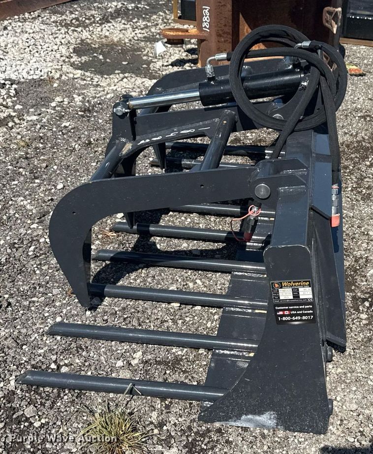 image for item DS3814 2025 Wolverine MFG-13-63W skid steer rock grapple bucket