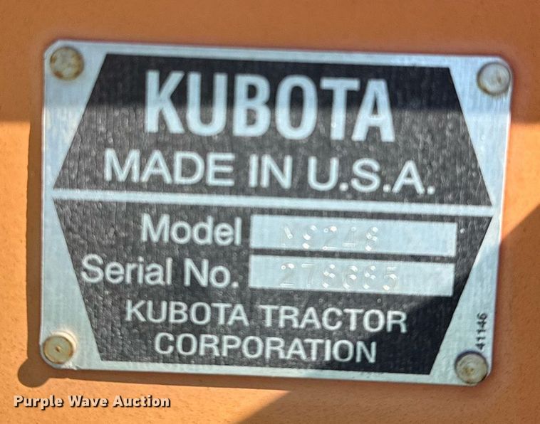 image for item DS3816 Kubota M9248 skid steer grapple bucket