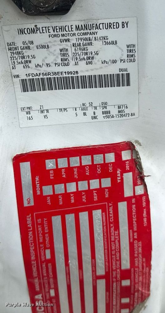 image for item DS4379 2008 Ford F550 utility / service truck