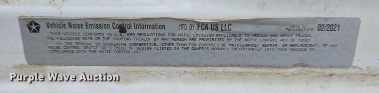 image for item DT6906 2021 Dodge Ram 3500  utility bed pickup truck