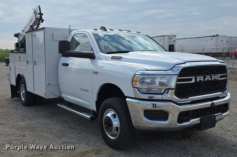 image for item DT6909 2021 Dodge  Ram 3500 utility bed pickup truck