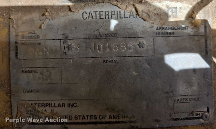 image for item DT6969 1994 Caterpillar D8N crawler tractor