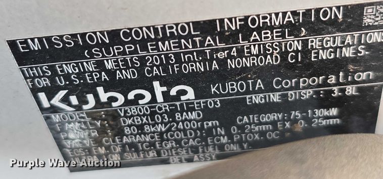 image for item DT6980 2013 Takeuchi TL12 tracked skid steer loader