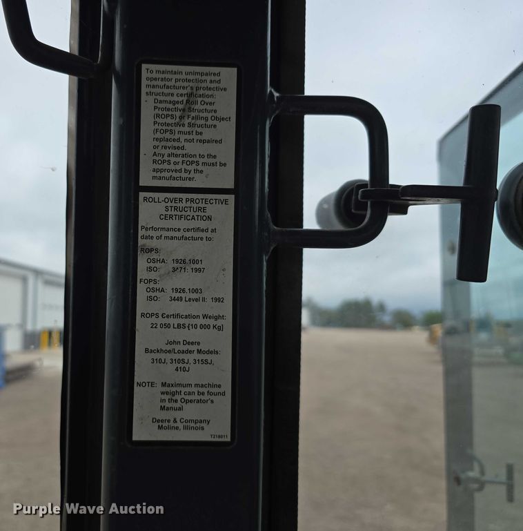 image for item DT6981 2007 John Deere 310TJ backhoe