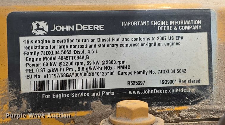 image for item DT6981 2007 John Deere 310TJ backhoe