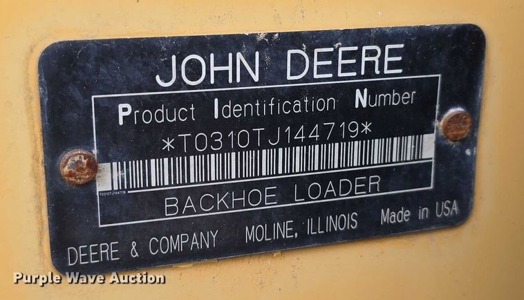 image for item DT6981 2007 John Deere 310TJ backhoe
