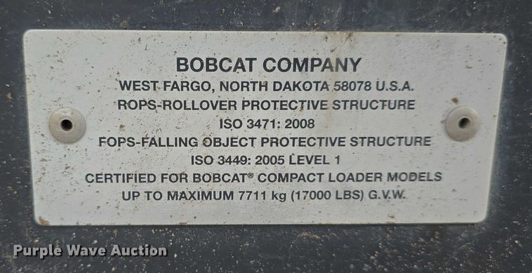 image for item DT6983 2019 Bobcat T595 tracked skid steer loader