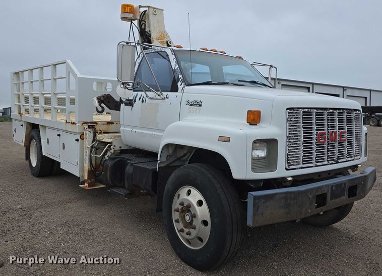 image for item DT6987 1992 GMC TopKick crane truck