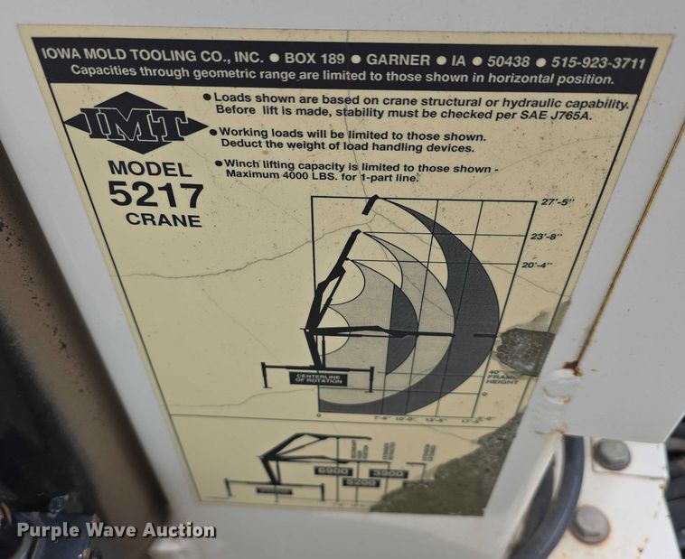 image for item DT6987 1992 GMC TopKick crane truck