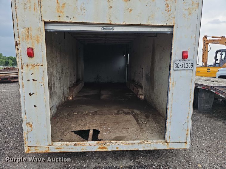 image for item DT6989 1994 Shop built enclosed cargo trailer