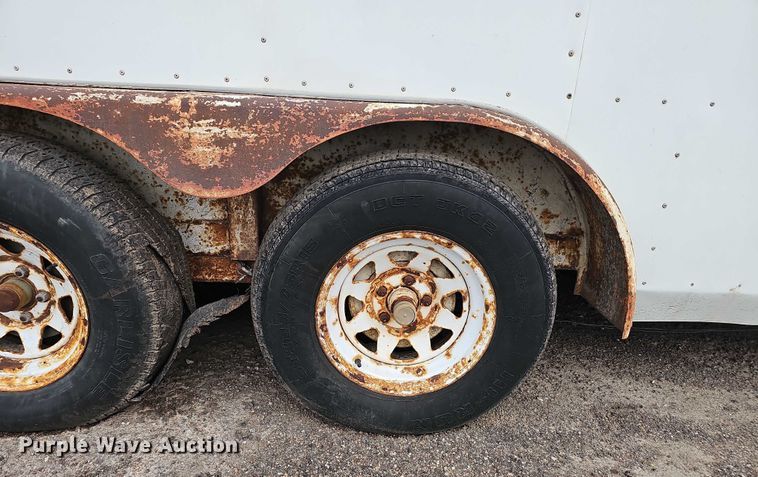 image for item DT6989 1994 Shop built enclosed cargo trailer