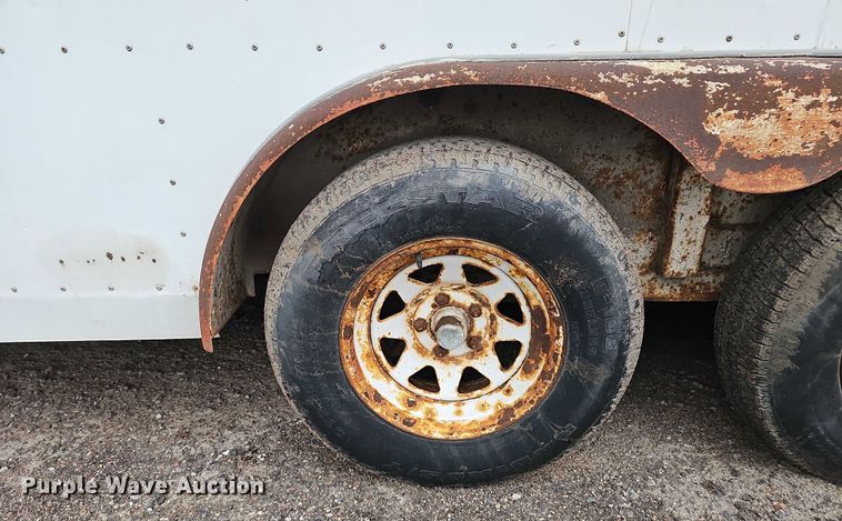 image for item DT6989 1994 Shop built enclosed cargo trailer