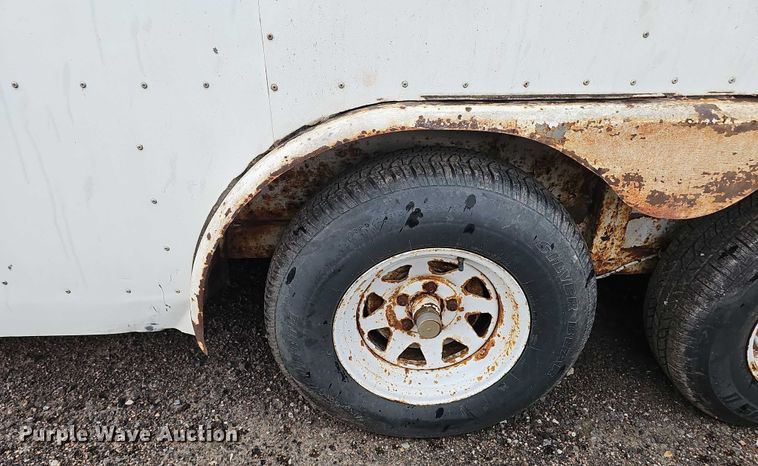 image for item DT6989 1994 Shop built enclosed cargo trailer