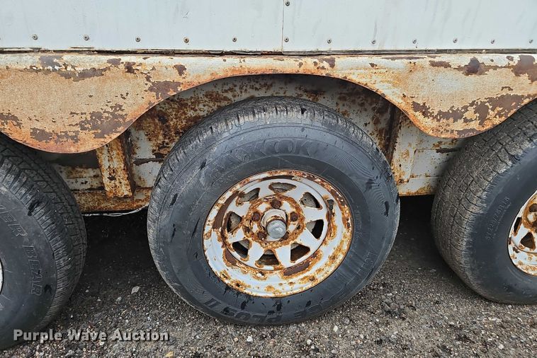 image for item DT6989 1994 Shop built enclosed cargo trailer