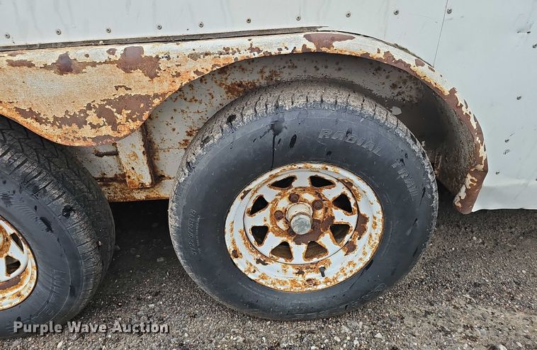 image for item DT6989 1994 Shop built enclosed cargo trailer