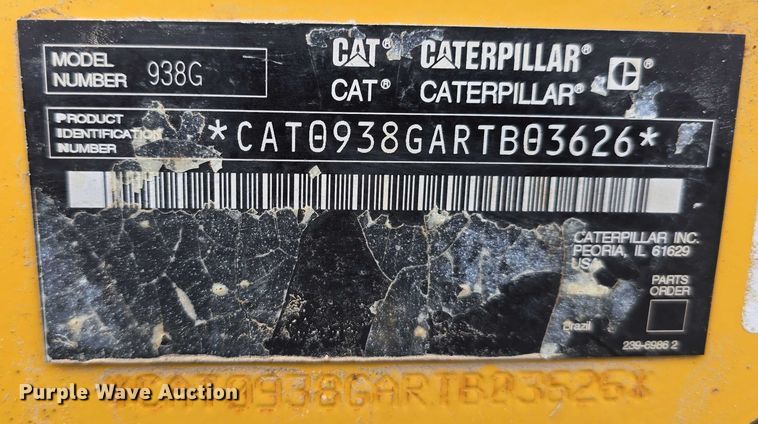 image for item DT6991 2008 Caterpillar 938G Series II wheel loader