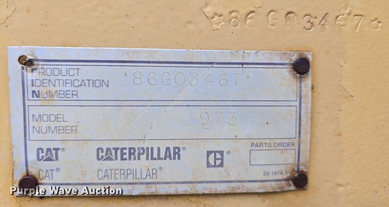 image for item DT6994 1999 Caterpillar 973 track loader