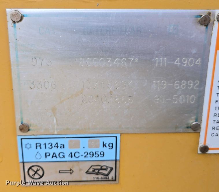 image for item DT6994 1999 Caterpillar 973 track loader