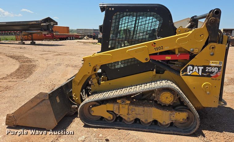 image for item DT7233 2019 Caterpillar 259D tracked skid steer loader