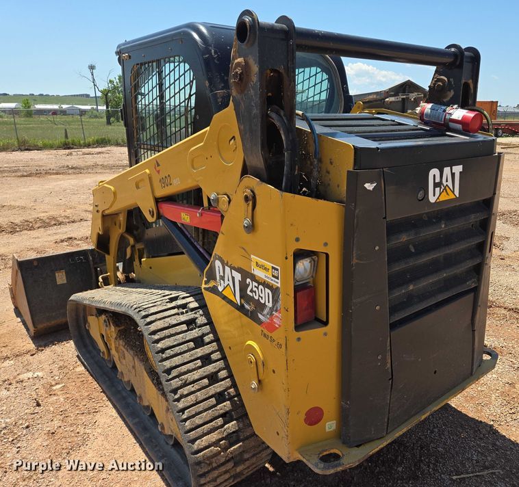 image for item DT7233 2019 Caterpillar 259D tracked skid steer loader