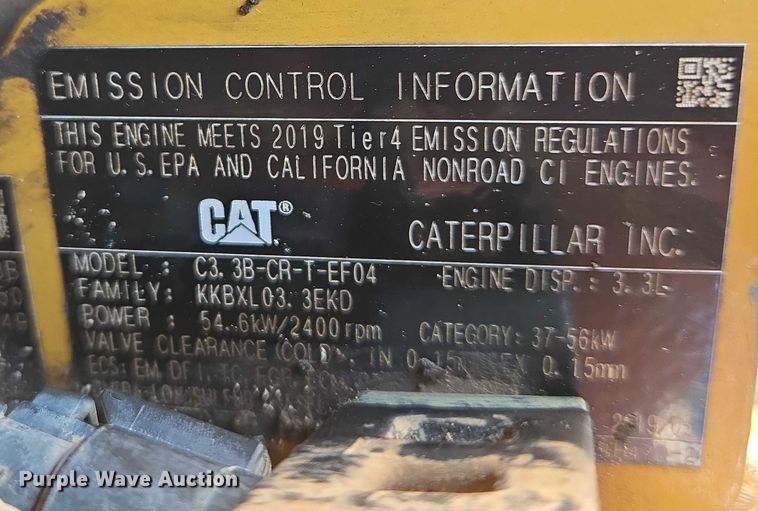 image for item DT7233 2019 Caterpillar 259D tracked skid steer loader