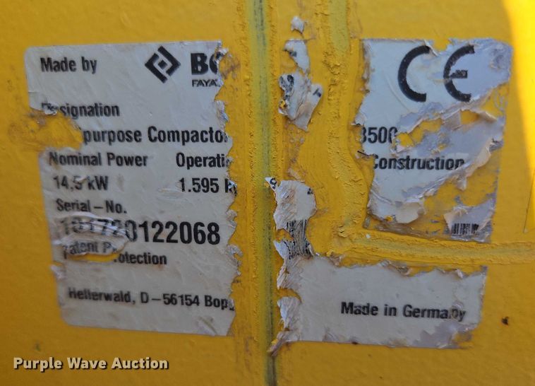 image for item DT7238 (3) Bomag BMP8500 trench compactors