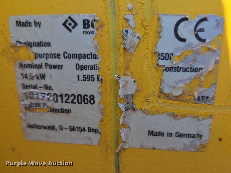 image for item DT7238 (3) Bomag BMP8500 trench compactors