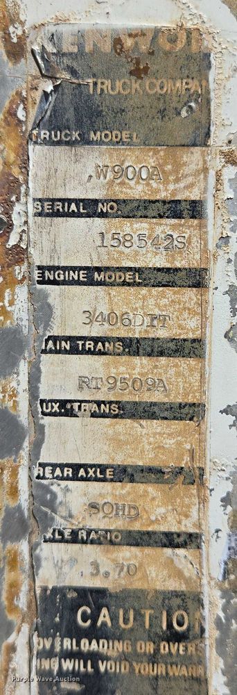 image for item DT7240 1977 Kenworth W900A truck cab and chassis