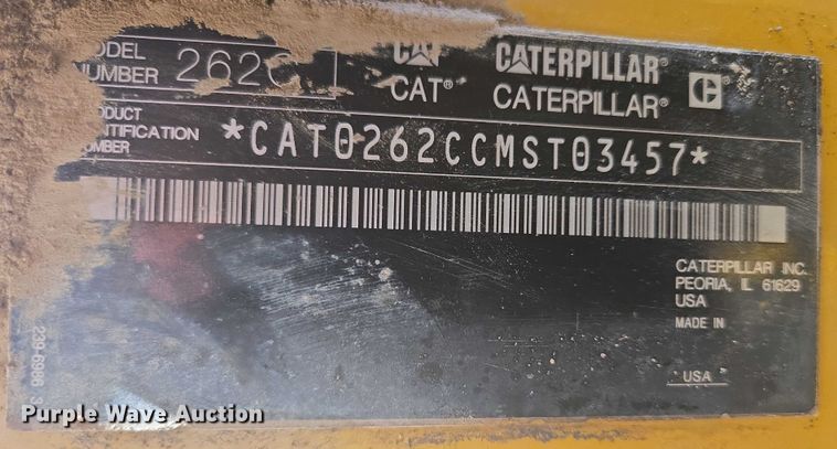 image for item DT7242 2010 Caterpillar 262C skid steer loader