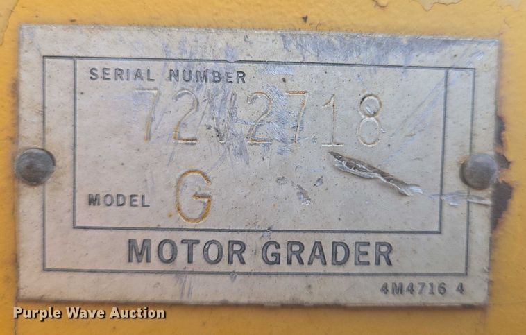 image for item DT7243 1978 Caterpillar 140G motor grader