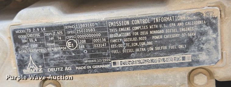 image for item DU7914 2017 JLG G5-18A telehandler