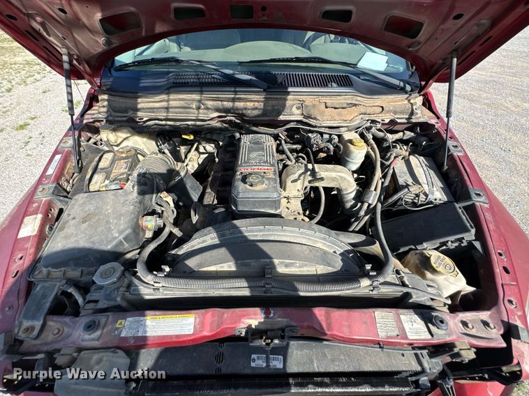 image for item DU9191 2007 Dodge Ram 3500 Quad Cab flatbed pickup truck