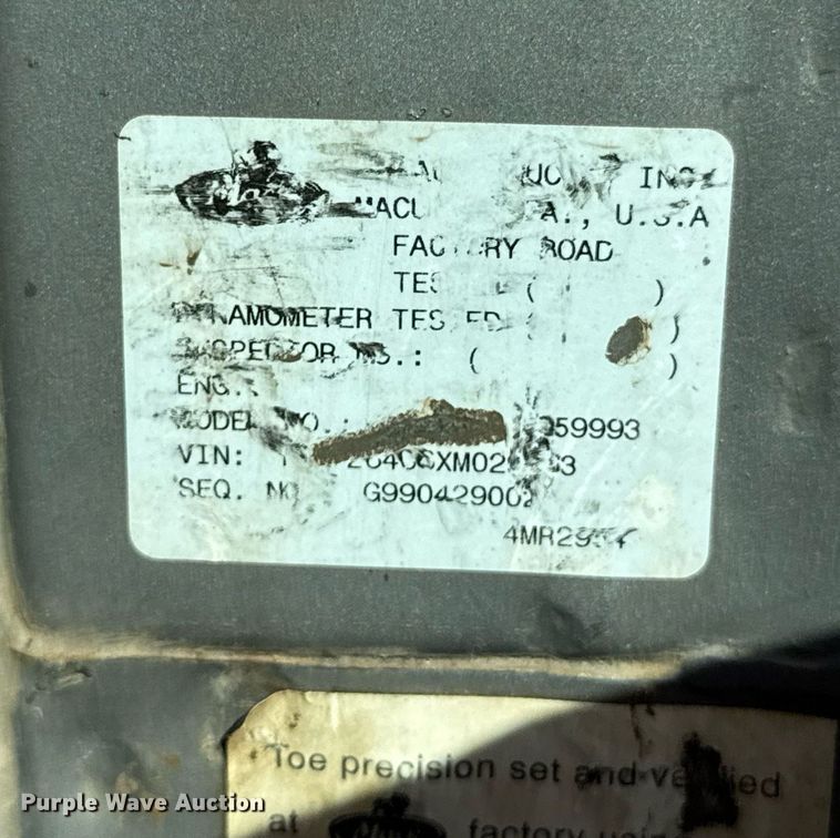 image for item DU9192 1999 Mack RD690S dump truck