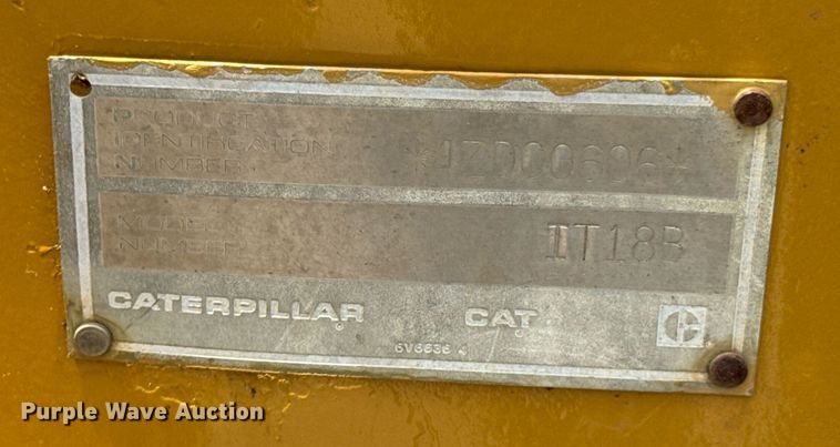 image for item DU9205 1988 Caterpillar IT18B wheel loader