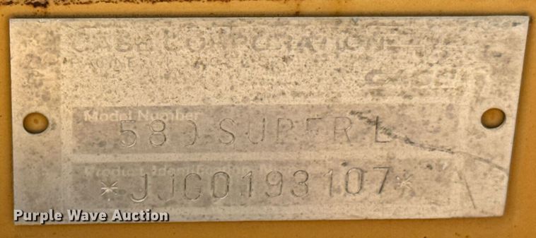 image for item DU9207 1996 Case 580 Super L backhoe