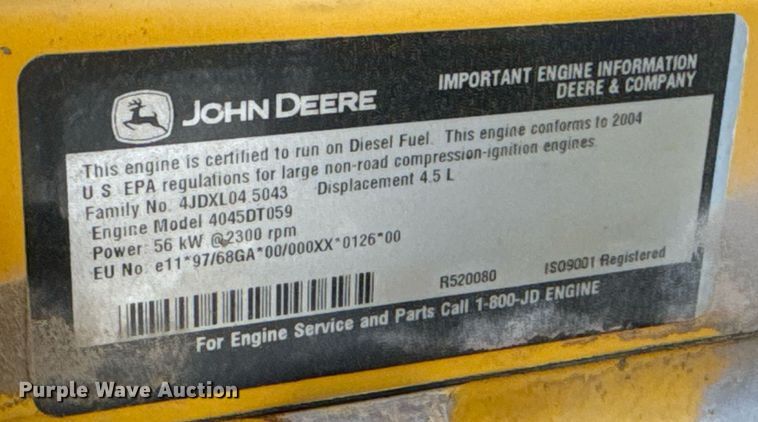 image for item DU9208 2005 John Deere 210LE landscape tractor