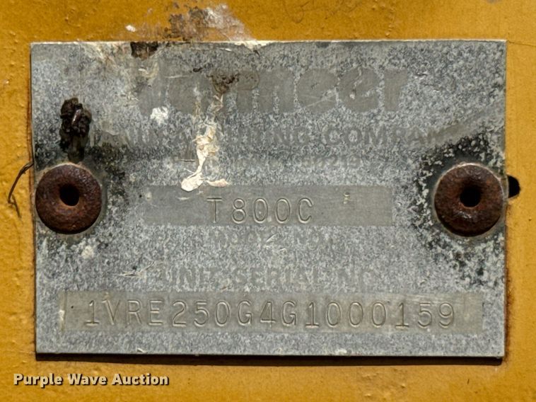 image for item DU9210 1986 Vermeer T800C trencher