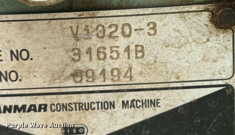 image for item DU9256 2005 Yanmar VIO20-3 mini excavator